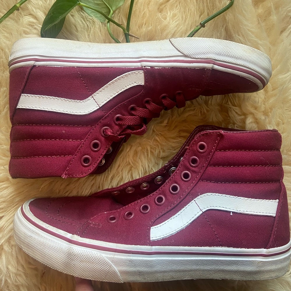 Vans Maroon Hi-Tops